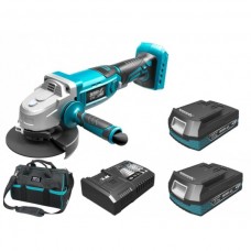 Dedra Set Polizor unghiular 125mm cu 2 acumulatori Li-Ion 18V 2.0Ah incarcator rapid 125W si geanta de transport Dedra Set Polizor unghiular 125mm cu 2 acumulatori Li-Ion 18V 2.0Ah incarcator rapid 125W si geanta de transport